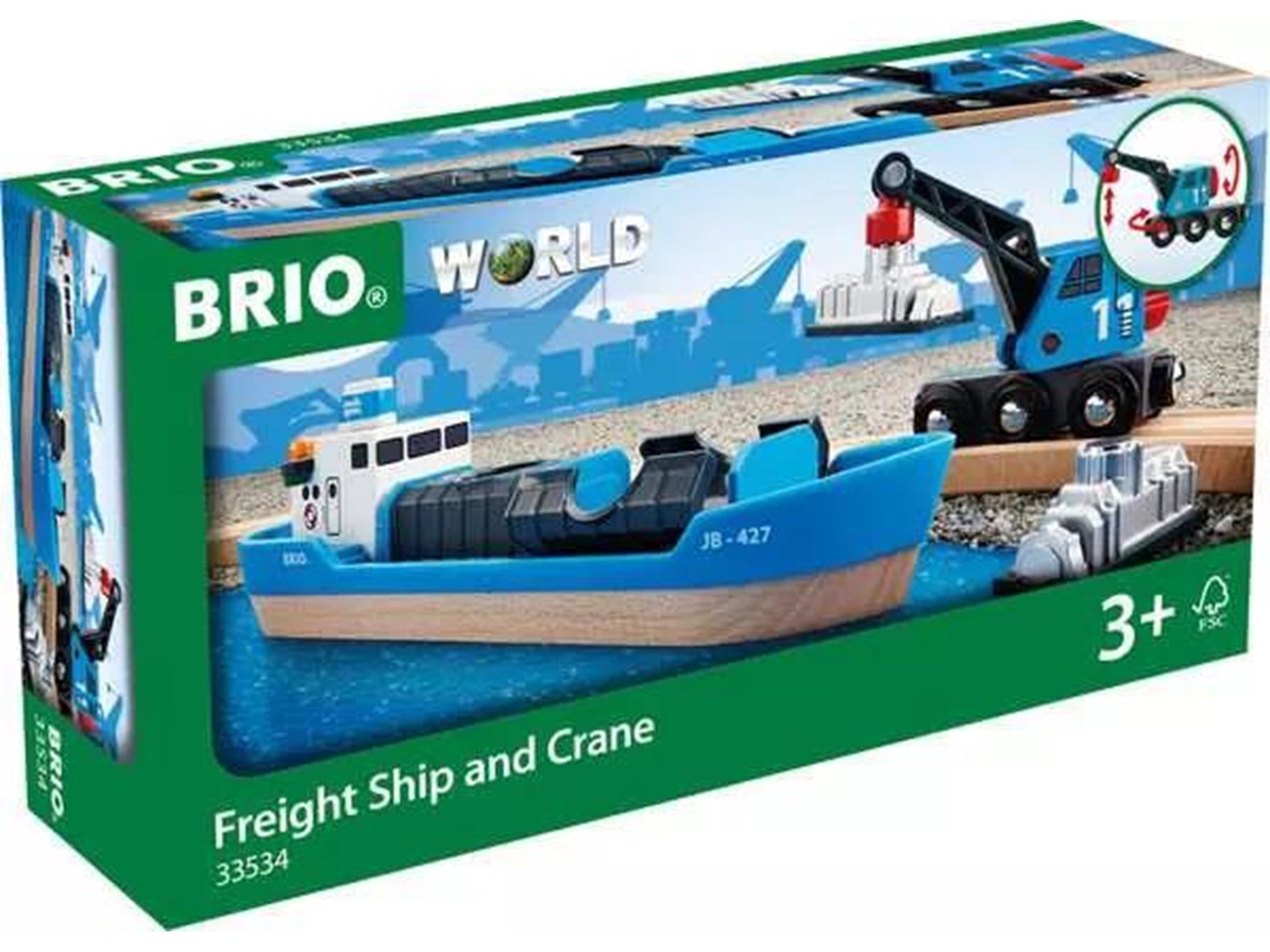 Brio Freight Ship & Crane Brio Freight Ship & Crane